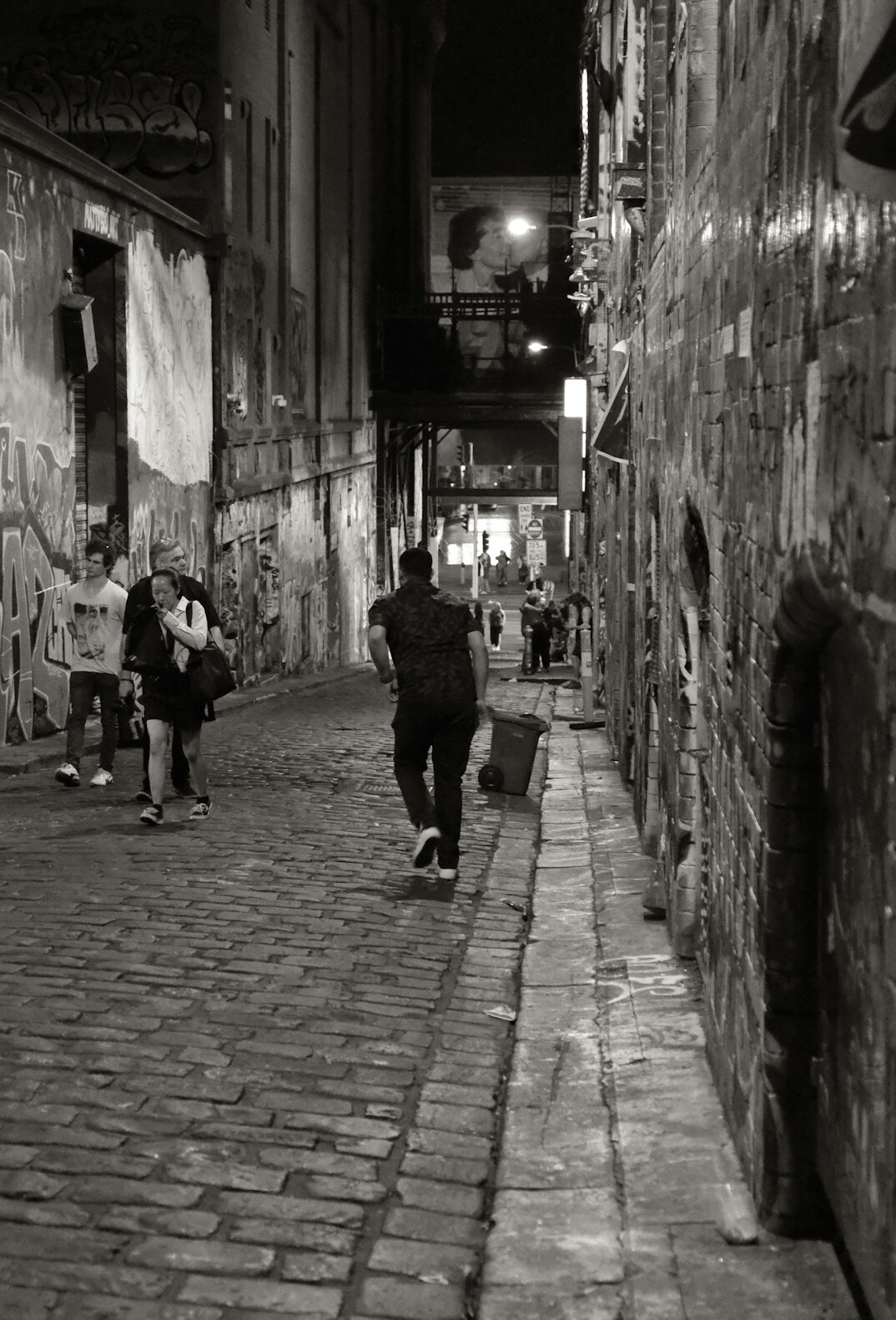 dark alley at night